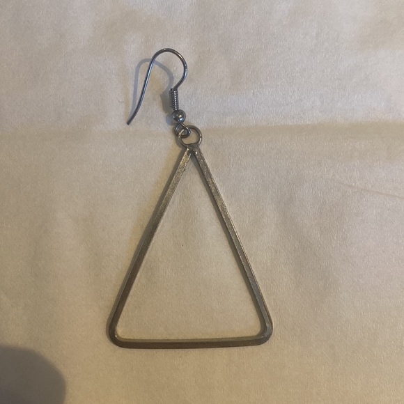 Triangle dangle earrings - Picture 2 of 2